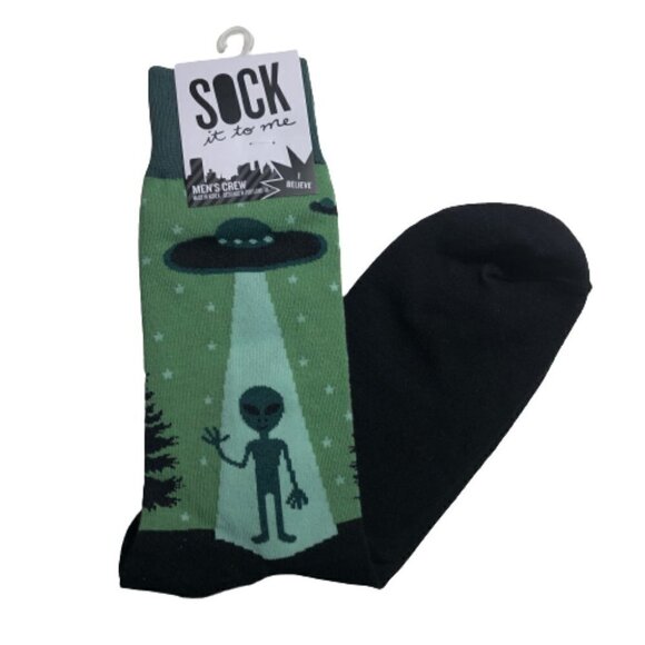 🛒 $8 - Sock It To Me I Believe Men's Crew Socks #2353-C - Picture 1 of 4